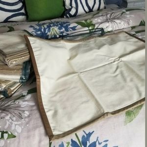 Ralph Lauren 52nd Street Canvas leather trim 1 sham